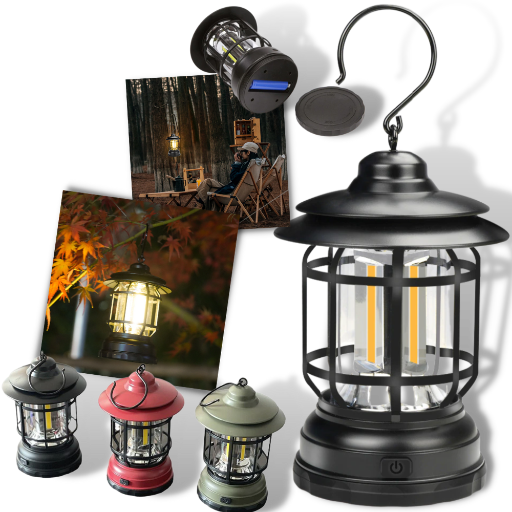 Retro LED Camping Lantern