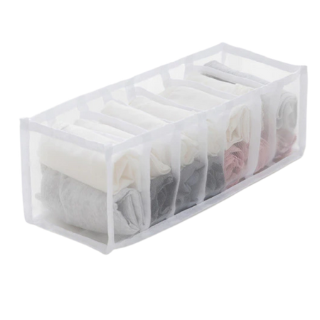 Mesh wardrobe clothes organizer