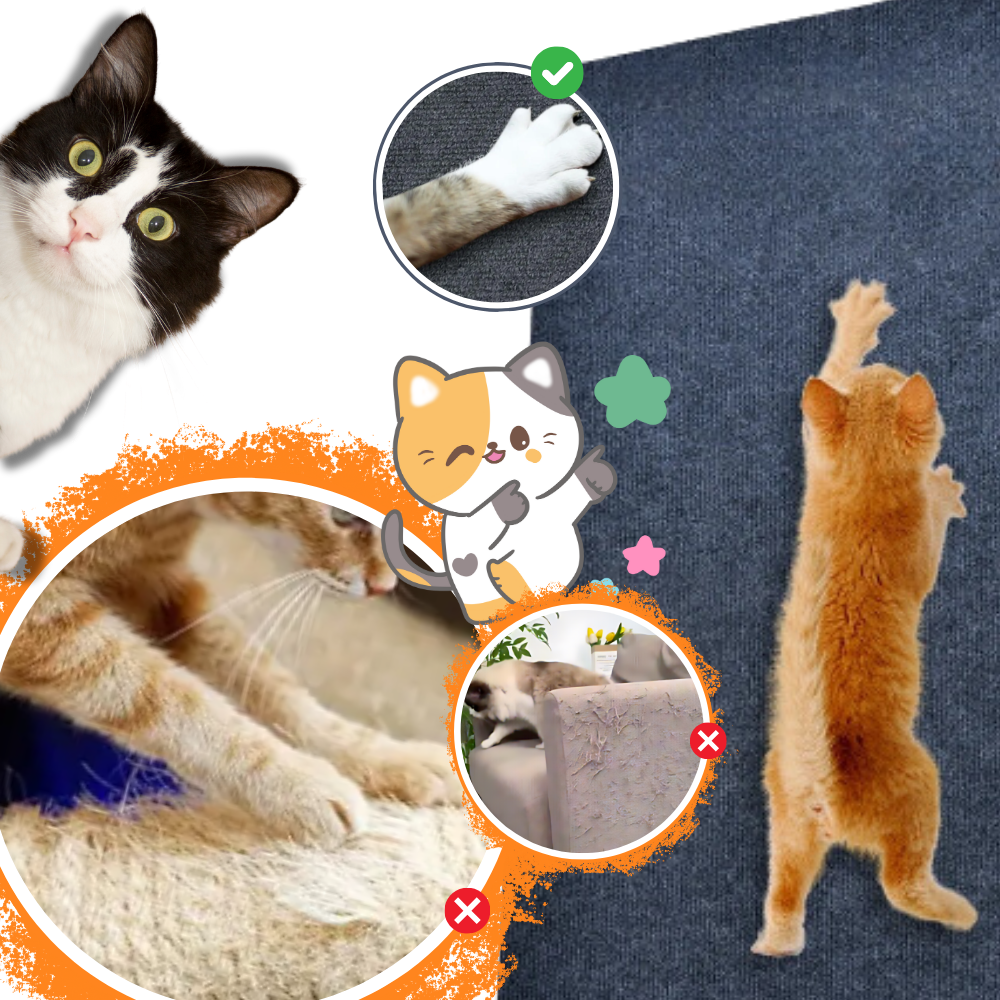 Adhesive Wall Mounted Cat Scratch Pad